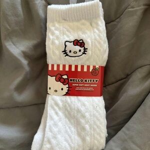 Hello Kitty White and Red Cozy Socks